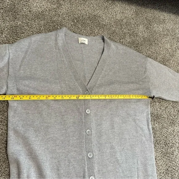 Wilfred Aritzia Merino Wool Grey Utopia Knit Button Front Dress Small - Picture 4 of 11